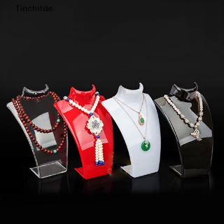 [Tinchitde] หุ่นอะคริลิค 4 สี สําหรับโชว์เครื่องประดับ สร้อยคอ ต่างหู [Preferred]