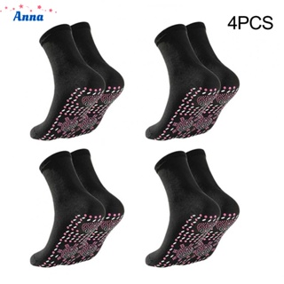 【Anna】4Pairs-Tourmaline /Slimming Health Socks Shiatsu /Self-Heating Socks Men Women