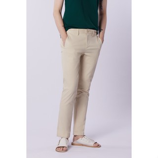 LTD กางเกงชิโน่ ผู้ชาย สีเบจ | Chino Pants (Skinny Fit) | 3421