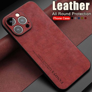 เคสโทรศัพท์มือถือหนังแกะ TPU กรอบป้องกันกล้อง หรูหรา สําหรับ iPhone 12 Mini 11 Pro Max X XS XR