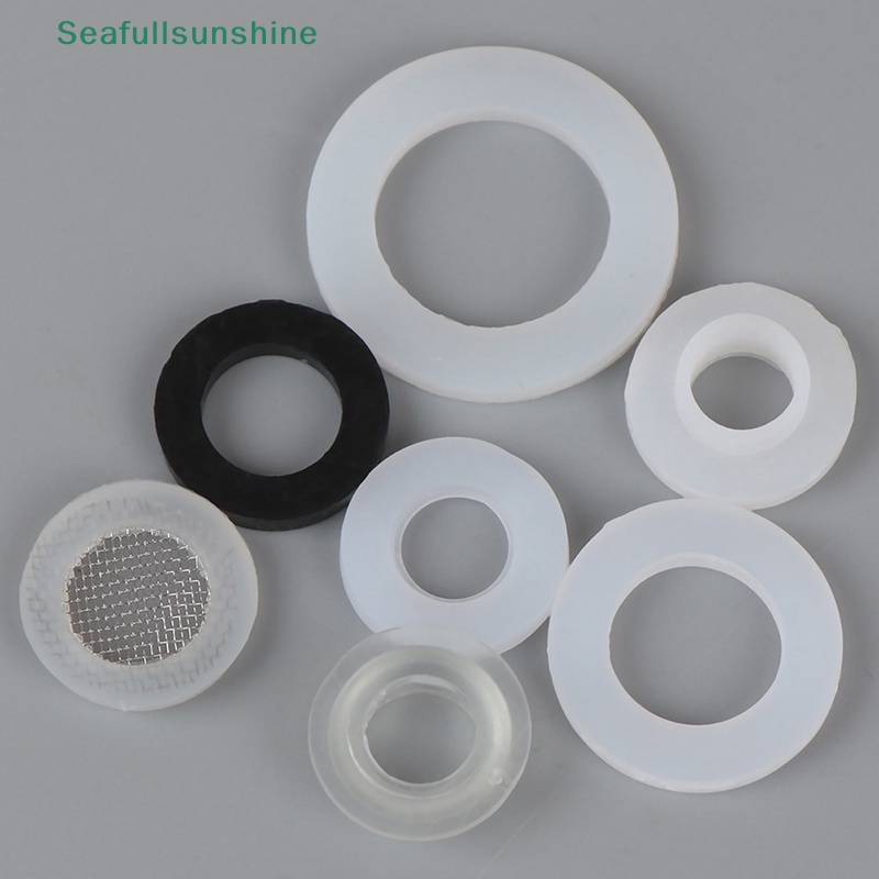 ซีฟ> 1/2" 3/4" 1"ห่วงยางซิลิคอนแบนปะเก็นแหวนปิดผนึกสําหรับหัวฉีดฝักบัวได้ดี