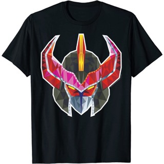 XNRราคาต่ำสุด!!เสื้อยืด ลาย Power Rangers Megazord Helmet Polygon สไตล์วินเทจ เรโทร สําหรับผู้ชาย และผู้หญิง ทุกเพศ S-5X