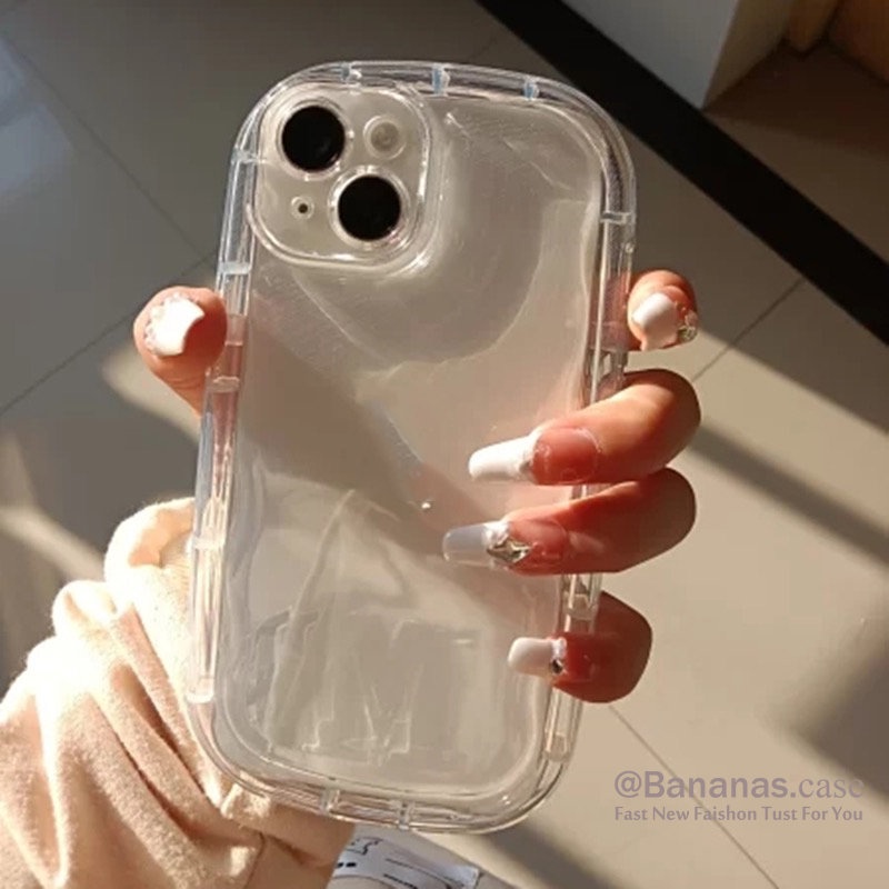 IPhone 17 16 15 14 13 12 11 Pro Max X Xr Xs Max 7 8 Plus SE2020 เคสโทรศัพท์สีดําสีขาวมุกกันกระแทกปกอ่อน