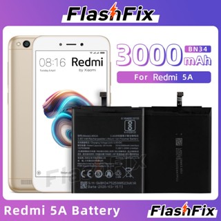 FlashFix For Xiaomi Redmi 5A High Quality Cell Phone Replacement Battery BN34 3000mAh