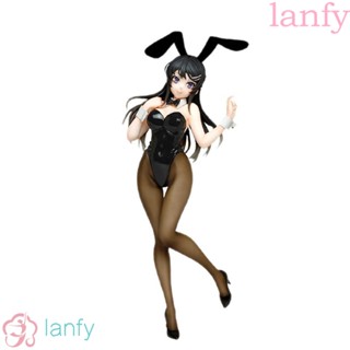 Lanfy Japan Sakurajima Mai Pvc โมเดลตุ๊กตากระต่ายขนาด 20 ซม. ของเล่นสําหรับเด็กผู้หญิง