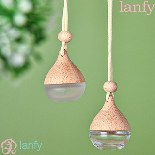 Lanfy ขวดน้ําหอมเปล่า 8 มล. เติมได้ อุปกรณ์เสริม สําหรับรถยนต์