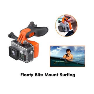 Floaty Bite Mount Surfing Skating Mouth Holder Adapter for GoPro / DJI / Insta360 / SJCAM / Xiaomi l Action Camera