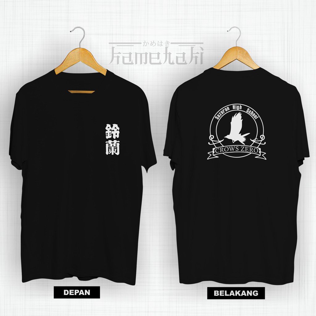 【ใหม่】Suzuran HIGH SCHOOL T-Shirts db / Zero Crows T-Shirts / เสื้อยืดผ้าฝ้ายแขนสั้น Summer