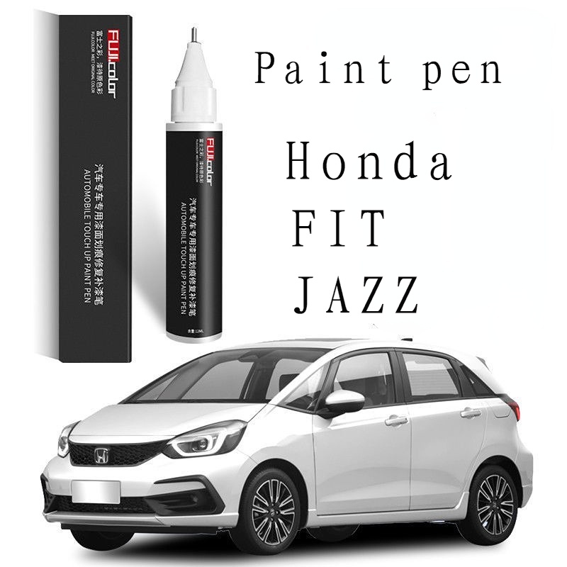 ปากกาสีสําหรับรอยขีดข่วนรถยนต์ เหมาะสําหรับ Honda FIT JAZZ ใหม่ Fit ปากกาสัมผัส Taffeta สีขาว Ocean 