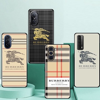 Burberry เคสโทรศัพท์มือถือซิลิโคน TPU กันกระแทก ขอบตรง สําหรับ Huawei NOVA 4 5 5T 5I 5 Pro 6 4G 5G SE