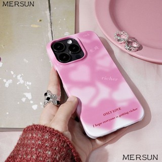 💕เคสโทรศัพท์มือถือแบบแข็ง ลายหัวใจนําโชคปีใหม่ สําหรับ Iphone 14pro 13 12max 11 xr 78plus