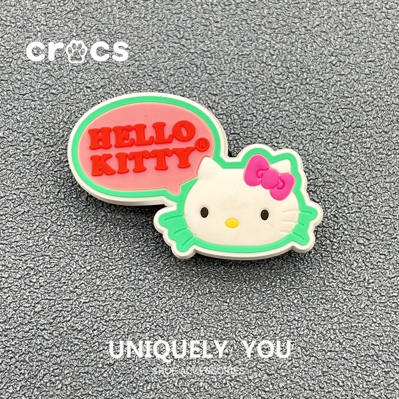 ใหม่ Crocs jibbitz หัวเข็มขัดรองเท้า Sanrio ซีรีส์รูรองเท้าดอกไม้ Crocs เสน่ห์การ์ตูนแอนิเมชั่นรองเท้าหัวเข็มขัดรองเท้าแตะอุปกรณ์เสริม
