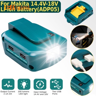 Eralml อะแดปเตอร์ชาร์จแบตเตอรี่ลิเธียมไอออน Usb พร้อมไฟ Led สําหรับ Makita 14.4-18v