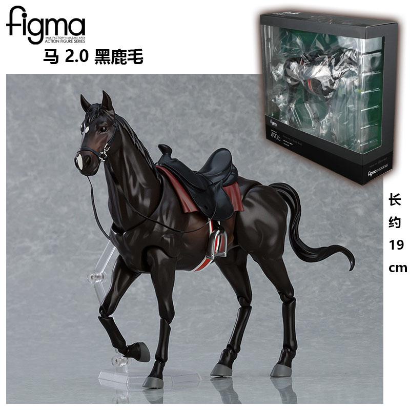 Ins เวอร์ชั่นญี่ปุ่น Max Factory Figma Movable 490c 1/12 Animal Horse ver 2.0 Black Deer Fur