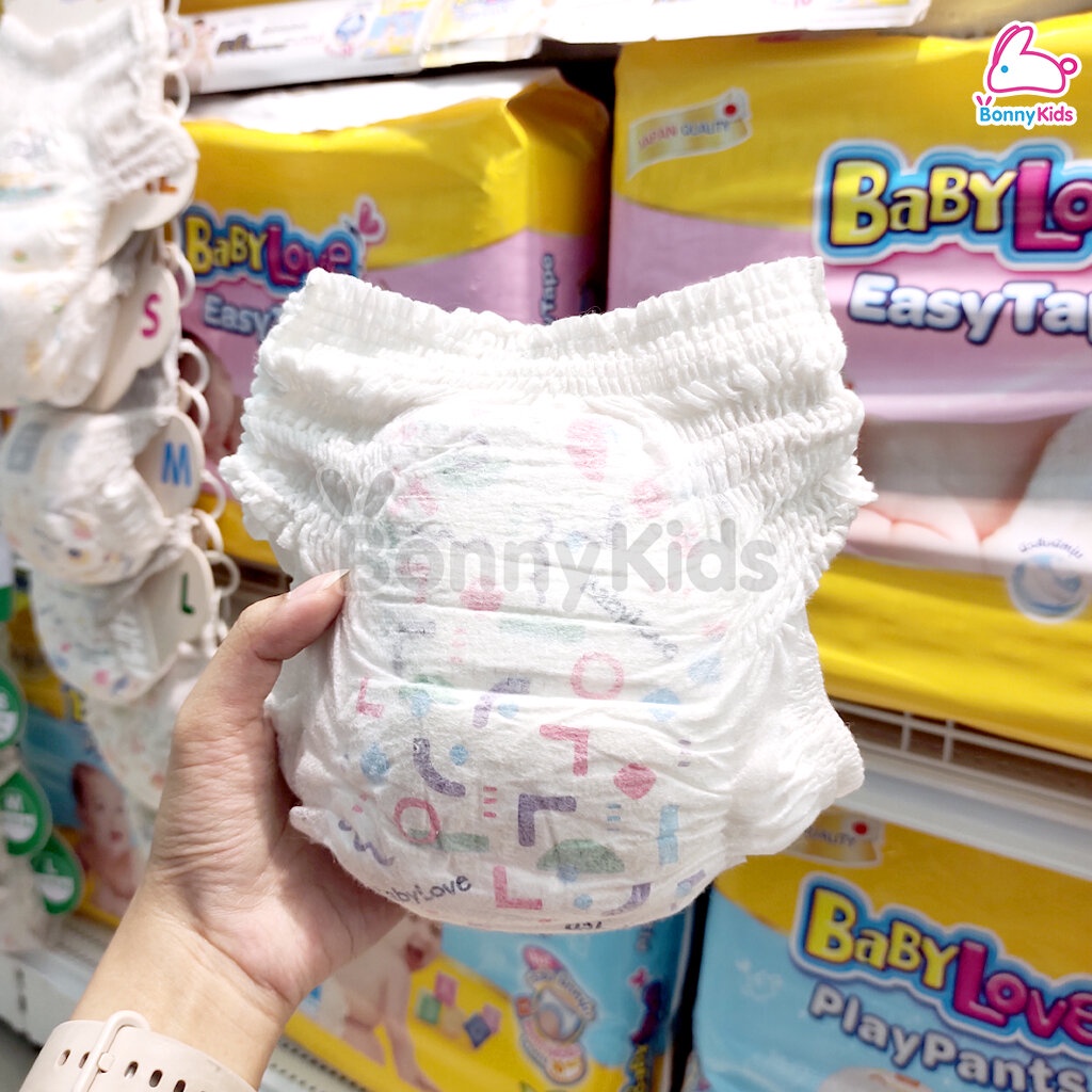 BABYLOVE (เบบี้เลิฟ) BabyLove Playpants Premium ผ้าอ้อมเด็กสำเร็จรูป เบบี้เลิฟ เพลย์แพ้นท์ รุ่นกางเกง - รูปที่ 3