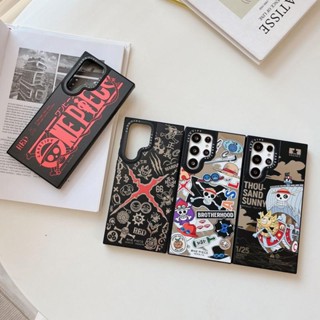 Casetify เคสโทรศัพท์มือถือกระจกอะคริลิค กันกระแทก ลายวันพีช สําหรับ Samsung S23 Ultra S23+ Galaxy S22 Ultra Ins