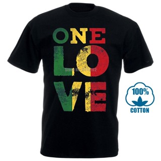 ใหม่ เสื้อยืดคอกลม ผ้าฝ้าย 100% พิมพ์ลาย One Love Rasta Reggae แฟชั่น สําหรับผู้ชาย 2023 123% 177697