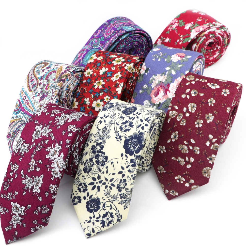 Zonfaz ความแปลกใหม ่ ดอกไม ้ เนคไทสําหรับผู ้ ชายคลาสสิกผ ้ าฝ ้ ายบางผูกวินเทจ Paisley คอ Tie แฟชั ่ นผอม Handmade ดอกไม ้ Ties