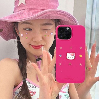 ✅เคสโทรศัพท์มือถือ ลายการ์ตูนเฮลโลคิตตี สีชมพู สําหรับ Apple Iphone 11 12 7 13 14promax Xs G97D 8p