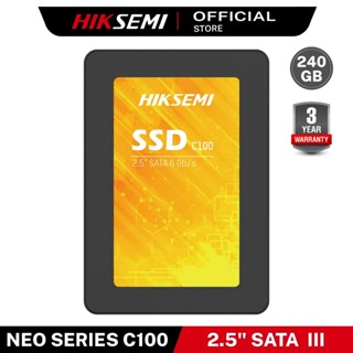 [NEWSEP23 ลด20%] HIKSEMI NEO SERIES SSD C100 240GB 3D NAND SATA III UP TO READ 530MB/s WRITE 400MB/s WARRANTY 3 YEARS