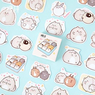 45 ชิ้น / เซต Kawaii ตัวเล็ก ก้อน หนู สติกเกอร์กระดาษ สมุด Diy สติกเกอร์วารสาร อุปกรณ์ศิลปะ น่ารัก สุนทรีย์ รางวัล ของขวัญ