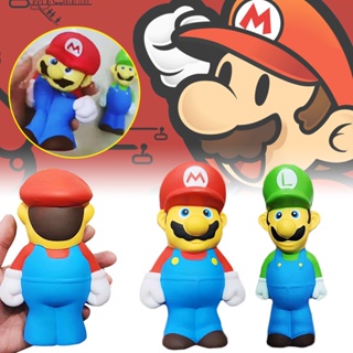 Super Mario Bros Anime Figure Kawaii Luigi Yoshi Donkey Kong Wario PVC Action Collectible Model Kids Toys for Children Birthday Gift