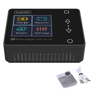 ToolkitRC M6 Servo Tester เครื่องมือ 150w 10A DC Charger Output 1-6s หน้าจอสี Multi-function Charger and Diagnostics