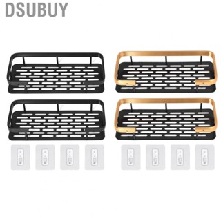 Dsubuy Shower Caddy  Double Layer Punching Free Shower Shelf  for Home