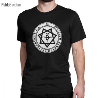 TOP CT เสื้อยืด พิมพ์ลาย Aleister Crowley Seal Occult Thelema Magic Solomon สําหรับผู้ชาย