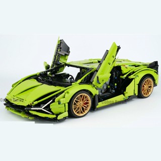 บล็อกตัวต่อมอเตอร์รถบังคับ Lamborghinis fkp37 Sian roadster fit 42115 series ymv0