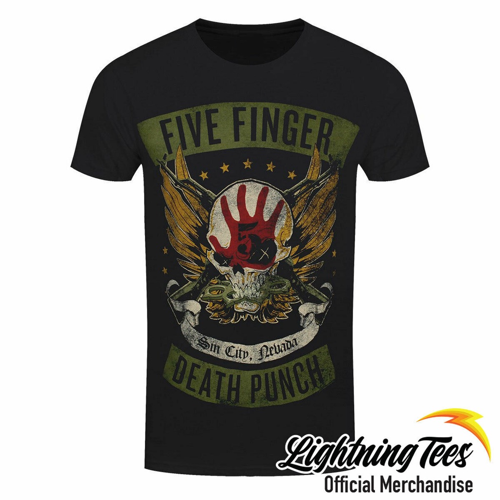 TOP QN เสื้อยืด ลาย Five Finger Death Punch FFDP