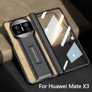 Gkk ของแท้ เคสโทรศัพท์มือถือหนังแข็ง ฝาพับแม่เหล็ก พร้อมช่องใส่บัตร สําหรับ Huawei Mate X3 Mate X3