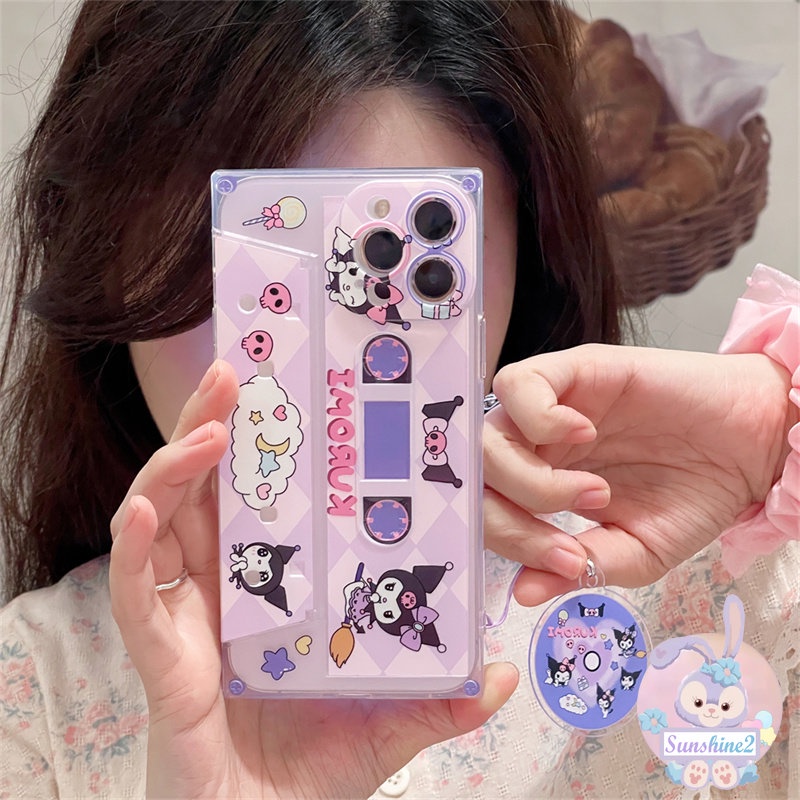 เคสโทรศัพท์มือถือ กันกระแทก ลายการ์ตูนเทปซีดีเพลงน่ารัก สร้างสรรค์ สําหรับ iPhone 11 14 13 12 Pro Max