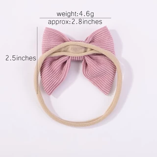 5 ชิ้น / เซต สีพื้น โบ ที่คาดผม เด็กผู้หญิง น่ารัก ทารกแรกเกิด บูติก ที่คาดผม แฮนด์เมด อุปกรณ์เสริมผม