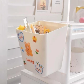 💦ฟรีSticker🥑 กล่องพลาสติก อเนกประสงค์ แบบแขวน แบบพกพา สําหรับใส่จัดเก็บเครื่องประดับ เครื่องเขียน ในห้องน้ํา ของจิปาถะ