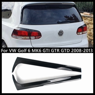 อุปกรณ์เสริมสปอยเลอร์ ABS สีดําเงา สําหรับ VW Golf 6 MK6 GTI GTR GTD 2008-2013