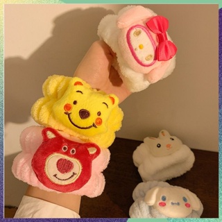 สายรัดข้อมือ แบบนิ่ม ลายการ์ตูน Sanrio Cinnamorroll ดูดซับเหงื่อ สําหรับเล่นกีฬา โยคะ วิ่ง จํานวน 2 ชิ้น