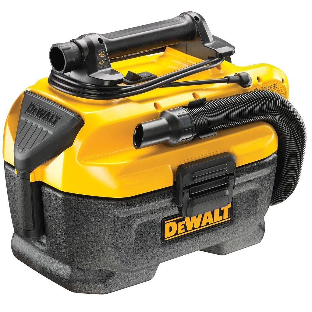 DEWALT เครื่องดูดฝุ่นแห้ง-เปียก ไร้สาย/มีสาย 18V 7.5L DCV584L-QW