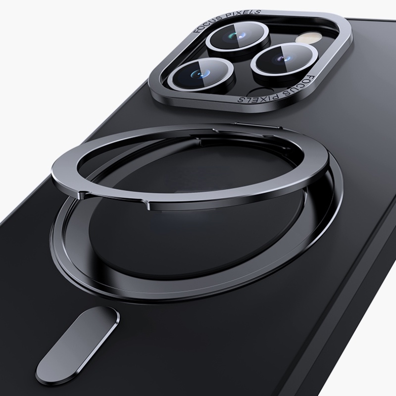 HOCE แม่เหล็กแรงสูง 360°หมุนแหวนผู้ถือเคสโทรศัพท์สําหรับiPhone 17 16 15 14 13 12 Pro Max 11pro 16Pusฝาครอบไร้สายชาร์จMatteกันกระแทก - รูปที่ 3