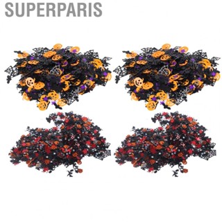 Superparis Halloween Table Scatter Confetti Halloween Confetti Witch Bat Spider Pumpkin for Horror Parties