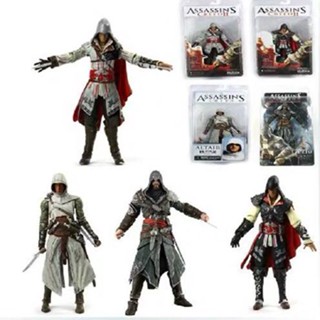 โมเดลตุ๊กตา Neca Assassins Creed 2 Atel White Killer EZIO Revelation ขนาด 23 ซม. เคลื่อนย้ายได้ RDDC