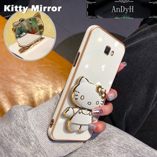 Andyh เคสโทรศัพท์มือถือ แบบกระจก พับได้ ลายการ์ตูน Hello Kitty สําหรับ Samsung J7 Prime 2