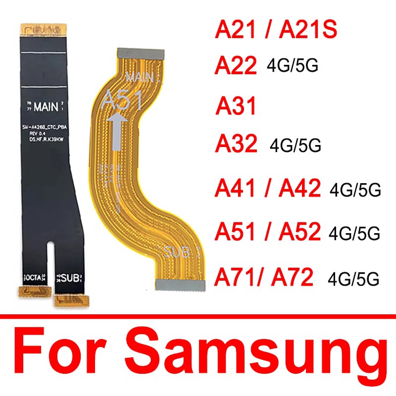 อะไหล่เมนบอร์ด สายเคเบิลเฟล็กซ์ริบบิ้น สําหรับ Samsung A21 A21S A31 A32 A41 A42 A51 A52 A71 A72 4G 5G