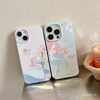 เคสโทรศัพท์มือถือแบบแข็ง กันกระแทก ลายเจ้าหญิงนางเงือก สําหรับ iPhone 14promax 13pro 12 11 x xr xsmax 7plus 8p