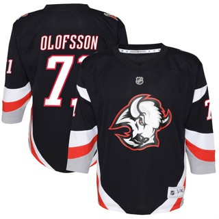 เสื้อกีฬาแขนยาว NHL Buffalo Sabres Olofsson Jersey Hockey พลัสไซซ์