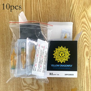 เข็มสักลายแมลงปอ สีเหลือง RL RS RM M1 สําหรับ Liner Shader 1…