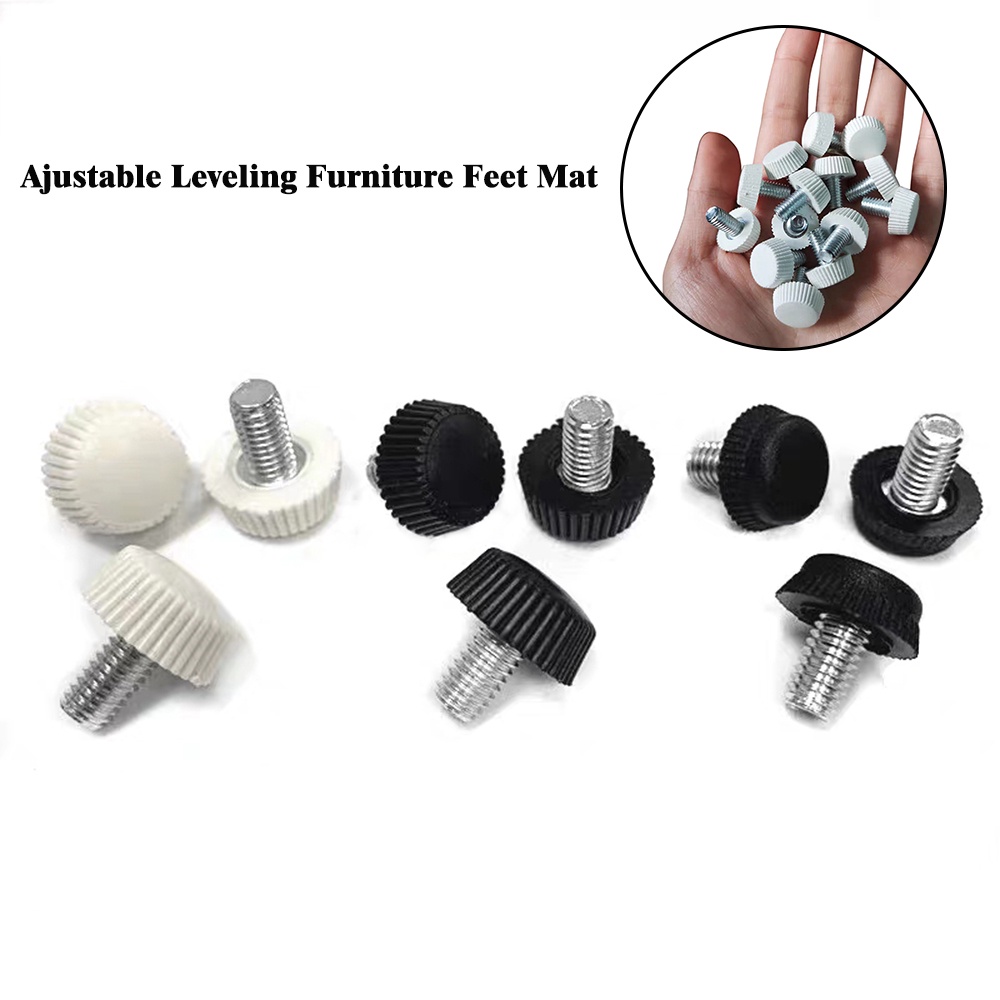 Ajustable Leveling เฟอร์นิเจอร์ฟุต M6 สกรูฐานโซฟาเก้าอี้ขาโต๊ะ Balance Pad Anti-skid ฐานอุปกรณ์เสริม
