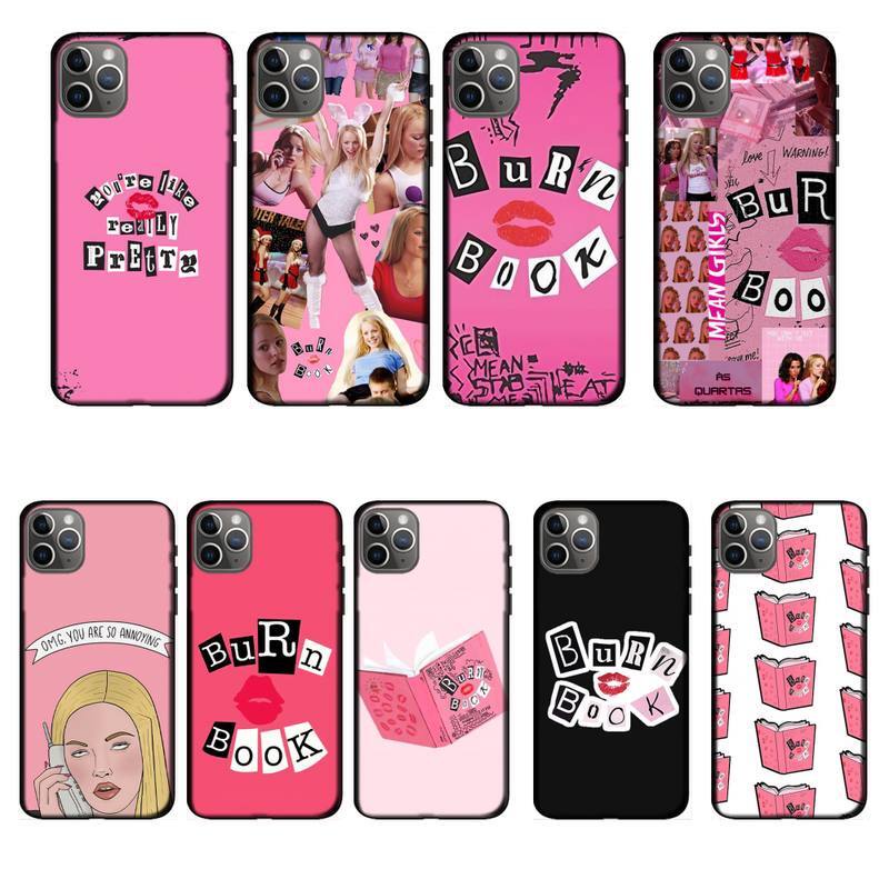 Mean Girls Burn Bookเคสโทรศัพท์สําหรับiPhone 11 12 Mini 13 14 Pro XS Max X 8 7 6s Plus 5 SE XR Shell