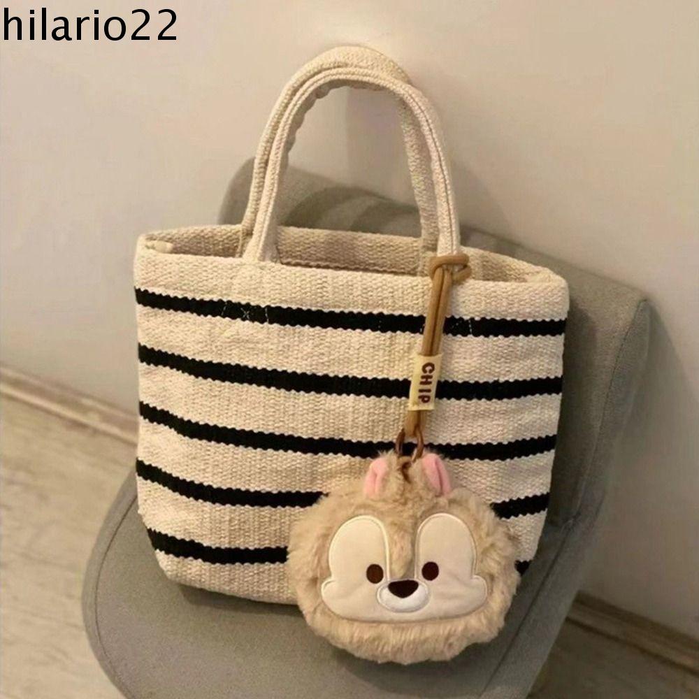 Hilario กระเป๋าถือ กระเป๋าสะพายไหล่ ลําลอง ลายทาง สไตล์ชนเผ่า เหมาะกับฤดูร้อน สําหรับสตรี