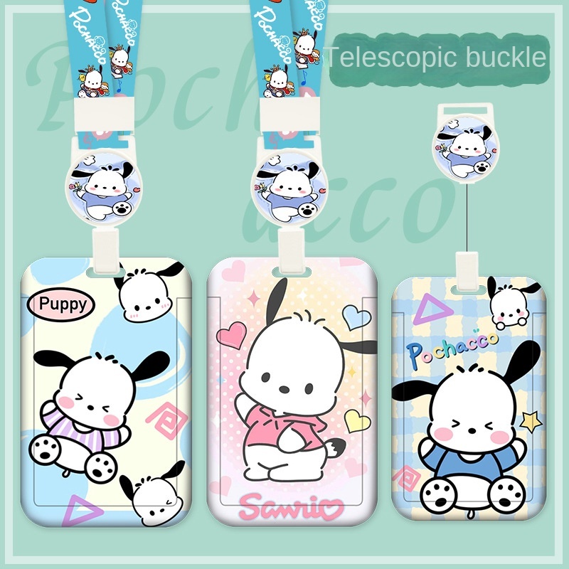 Sanrio Pachacco Retractable Lanyard card holder Pachacco card holder sanrio ID badge holder public Transport campus card holder